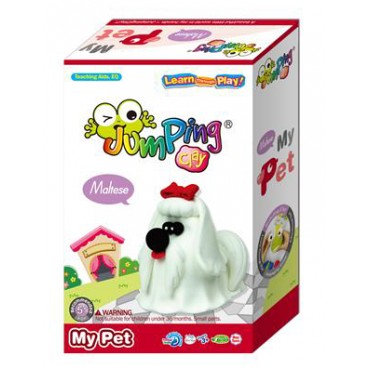 Jumping Clay, Zestaw kreatywny piesek Maltańczyk