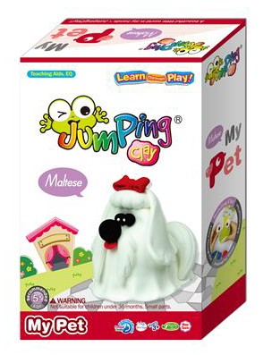 Jumping Clay, Zestaw kreatywny piesek Maltańczyk - MAVERO