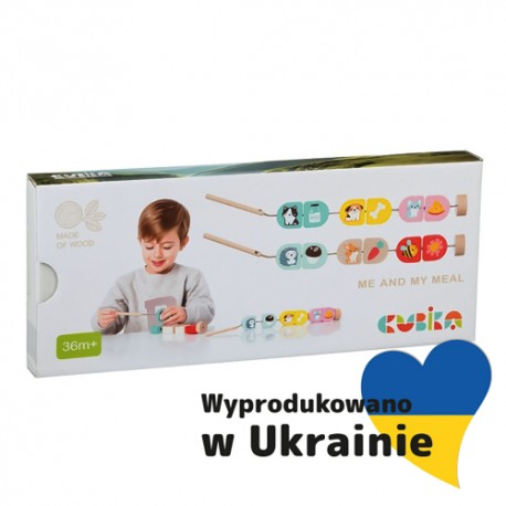 Cubika, Drewniana nawlekanka Co jedzą zwierzątka?